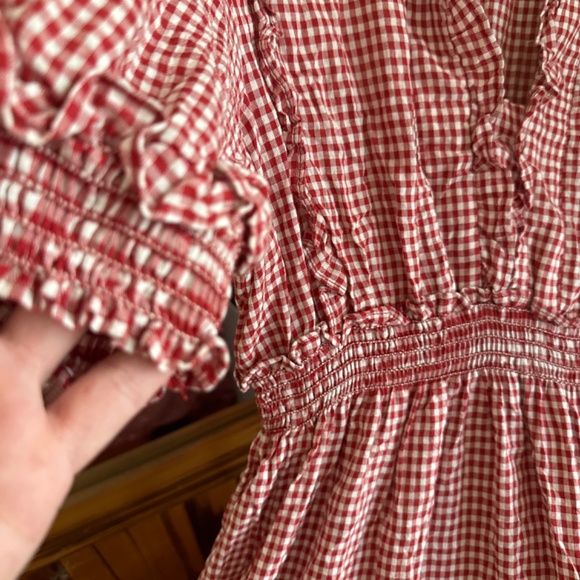 Red white gingham dress. SALE!!! - Picture 7 of 8